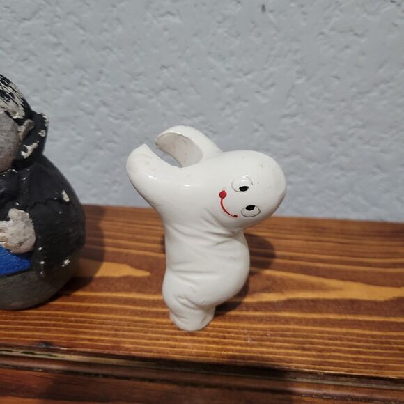 Lot Of 8 Miniature Figures Halloween Village Mini graveyard Skeleton Ghost Witch - Picture 12 of 16